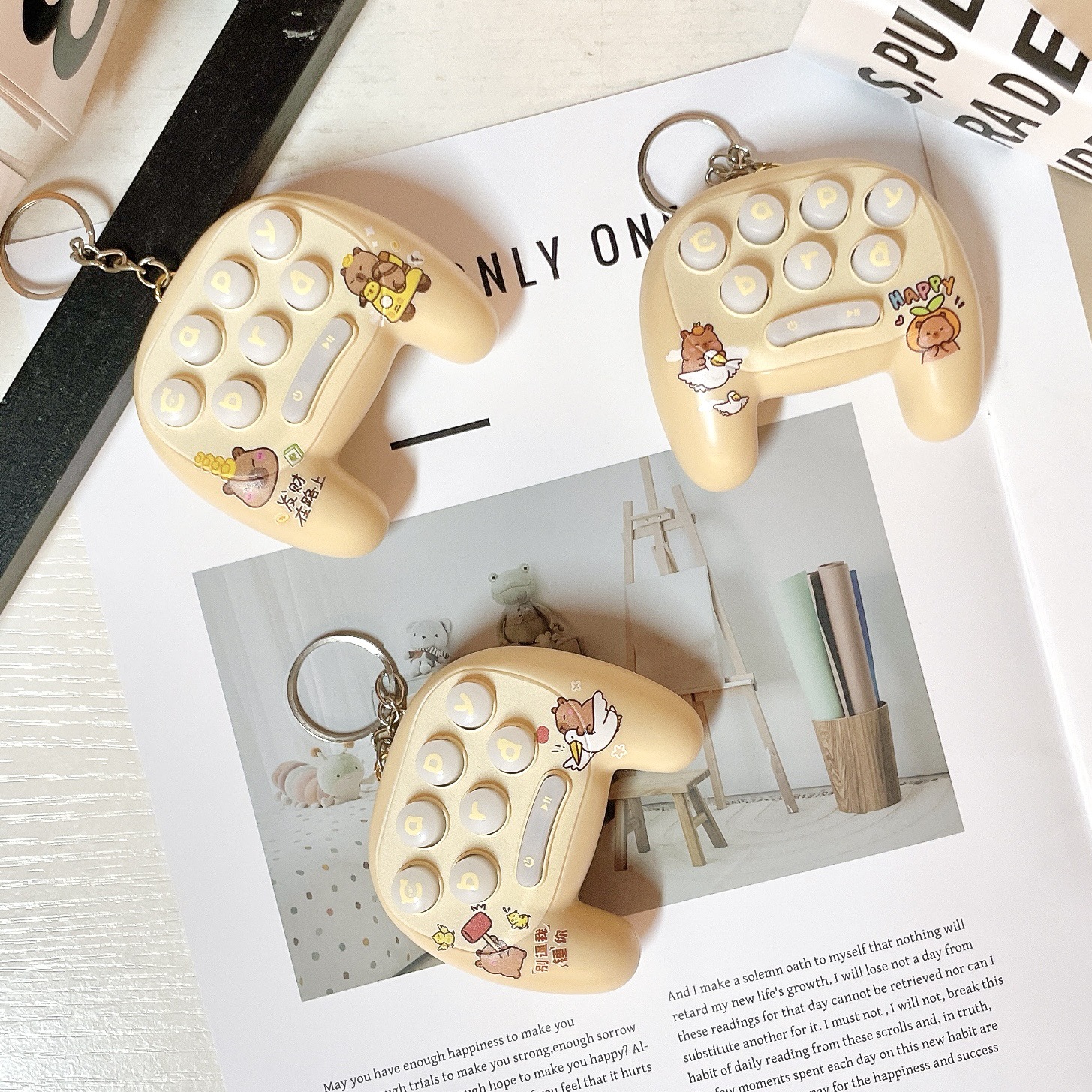 Handheld Handheld Hamster Game Keychain Cabibala Emotional Stability Stationery Store Hot Sale Around School