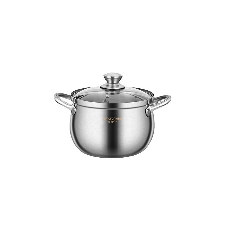 Alemania 316 arroz al vapor de acero inoxidable cocina de arroz al vapor de grado alimenticio casero simple y doble capa de arroz al vapor de pan al vapor de pequeña cocina al vapor