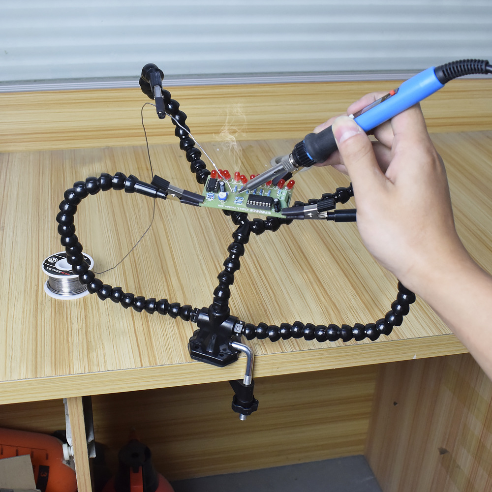 Soporte flexible universal soldadura abrazadera auxiliar tabla herramienta PCB placa de circuito de sujeción abrazadera fija mesa de sujeción