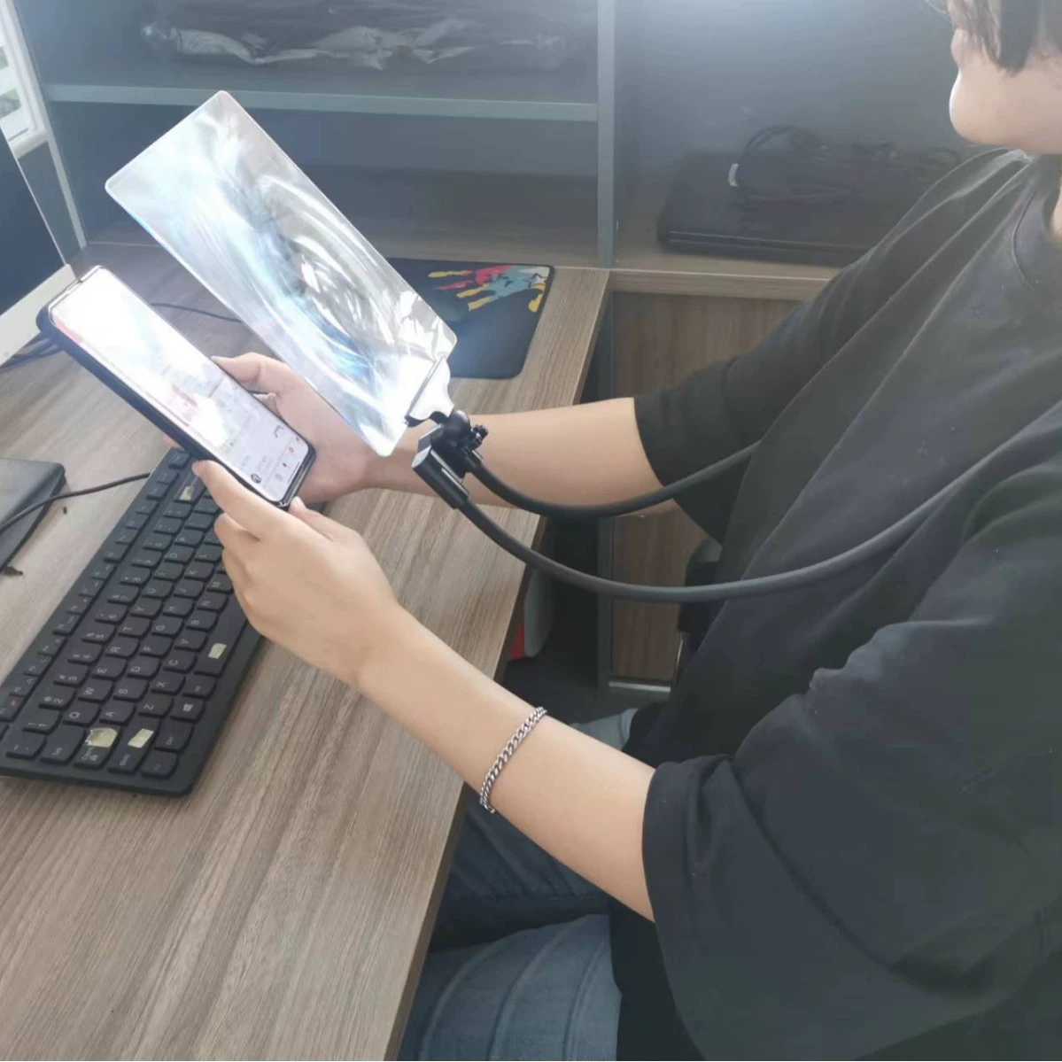 Популярная в международных продажах лупа на шею с силиконовой гибкой трубкой, увеличением Френеля высокой четкости, портативная, с высоким увеличением, ультрачеткая.