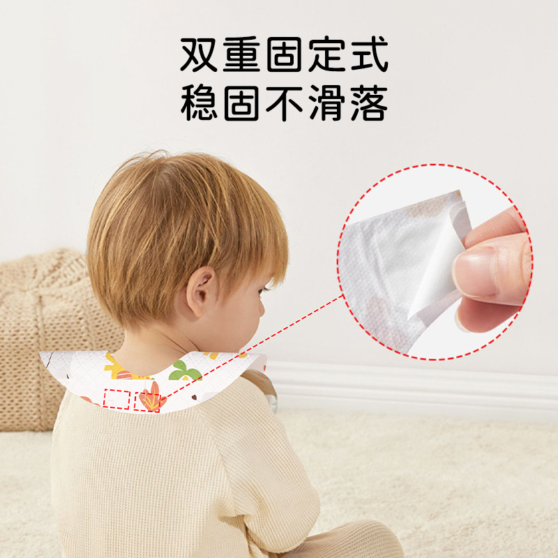 Baodón desechable para niños paquete independiente para bebés bolsas de comida bebés toallas de saliva sin lavado delantal impermeable al por mayor