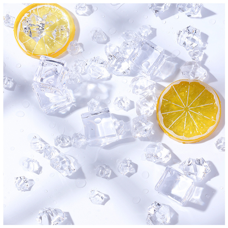 Acrylic simulation large ice cubes ice cubes photo props pose auxiliary photography background ornaments shooting props