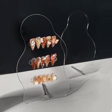 亚克力透明美甲展示板网红不规则异形磨砂韩系高档色卡样板美甲店