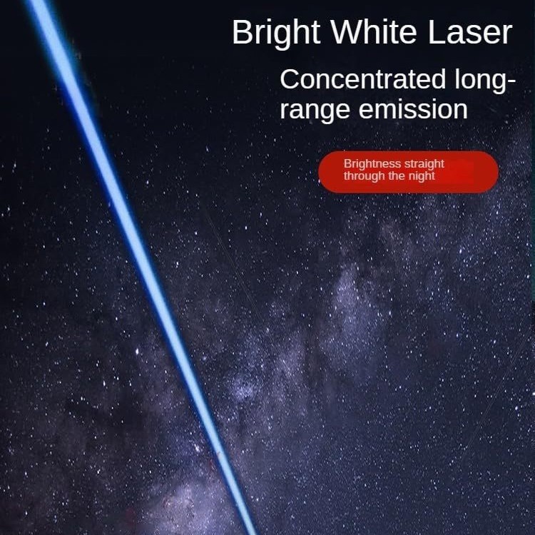 1724976925@qq.com Lampe frontale laser blanche rechargeable à LED, montée sur la tête, pour patrouille extérieure, avec zoom longue portée._voghion.com