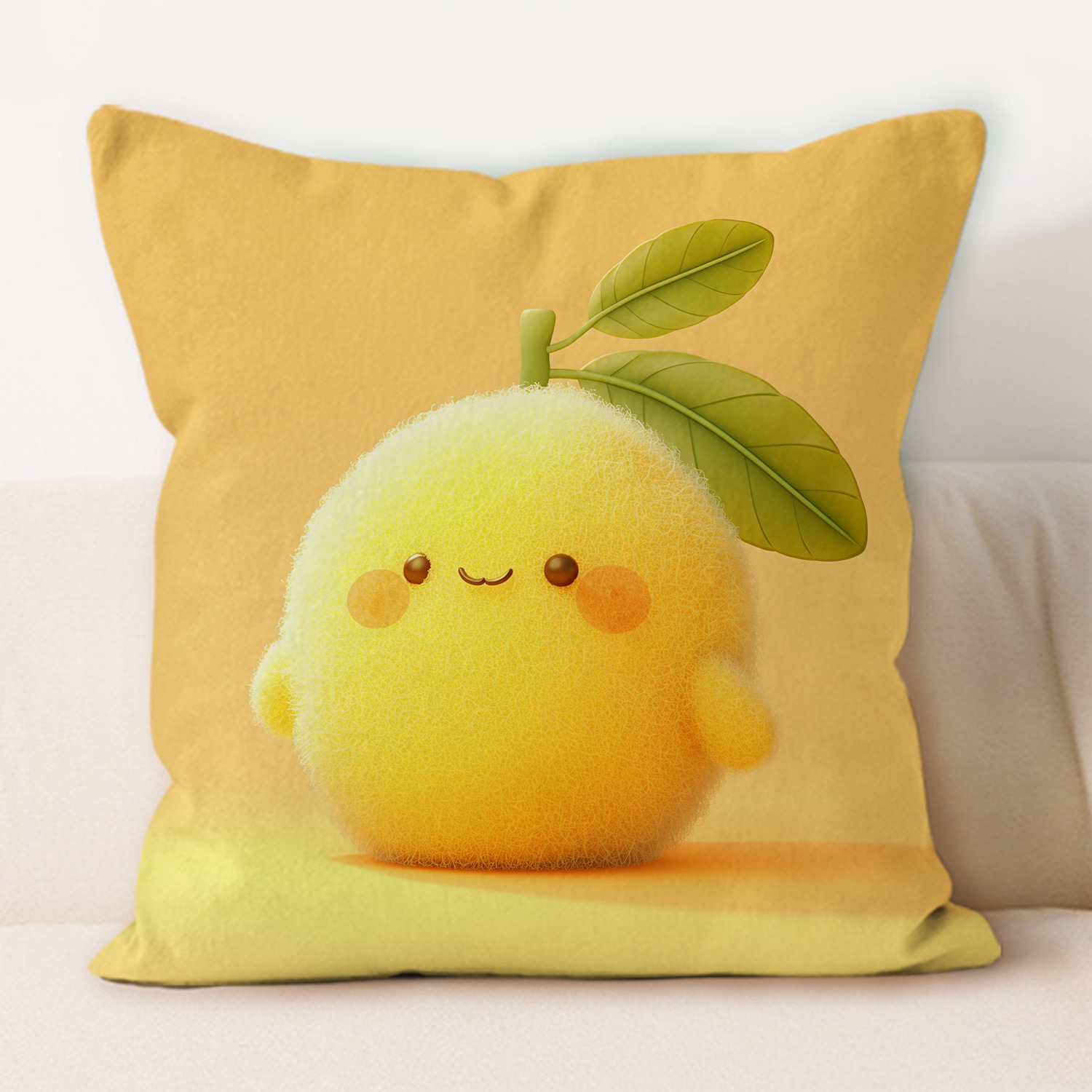 almohada de frutas de peluche almohada de oficina almohada de almuerzo almohada de protección de cintura moderna y simple almohada de almohada de oficina