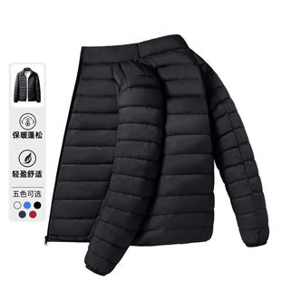Off-season new lightweight down cotton-padded jacket men's hooded short Youth plus size men's jacket men's