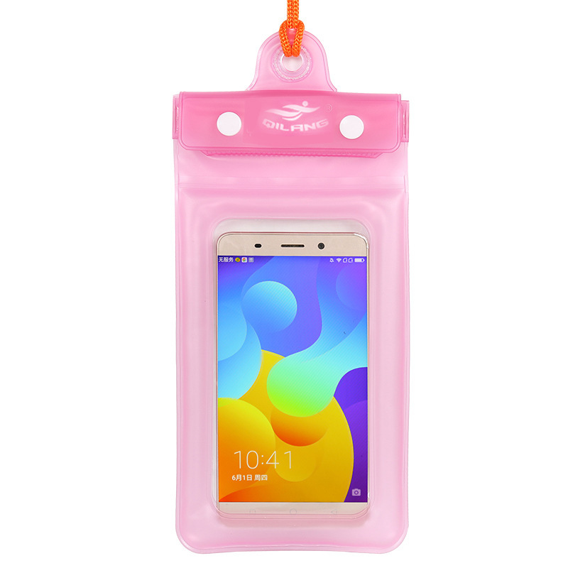 Bolsa impermeable de PVC para teléfonos móviles gran pantalla táctil nadar rafting deportes al aire libre tres capas selladas cubierta impermeable para teléfonos móviles