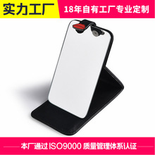 2025新款现代简约商务礼品PU化妆镜折叠便携女士积分换购礼品
