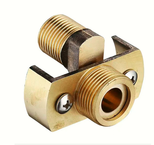 Mixing valve shower universal curved foot bend eccentric screw shower joint water pipe reducer wire correction copper accessories