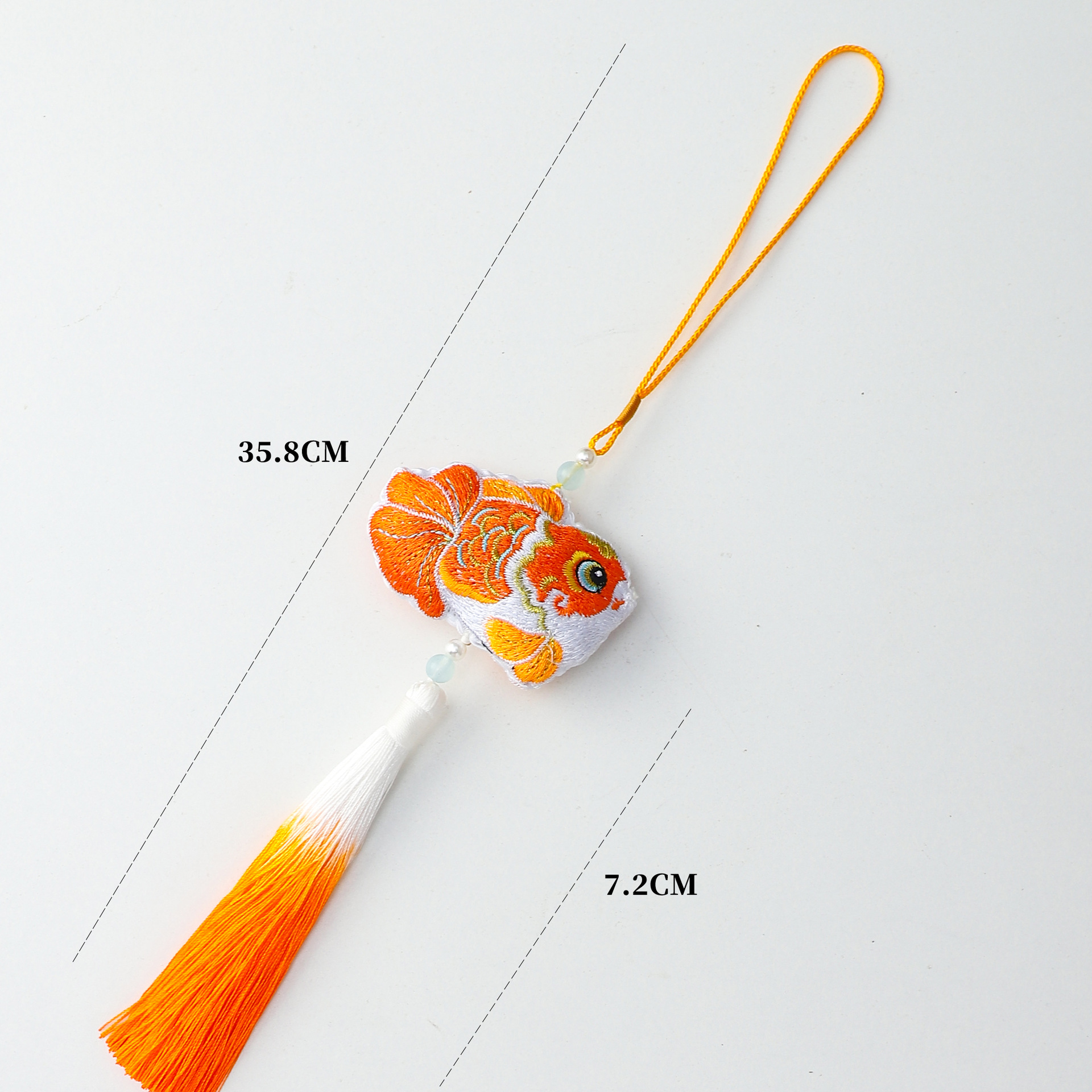 Colgante de Año Nuevo de siete colores de siete colores Koi Boche de Año Nuevo decoración de barril con flores de material DIY colgante de flores