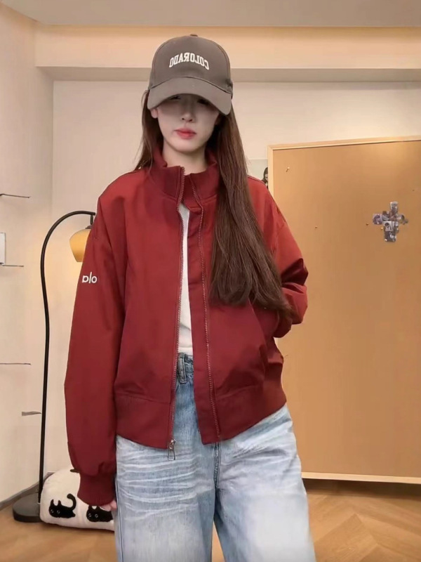 美式复古立领棒球服外套女2025秋季新款宽松小个子百搭夹克上衣潮|undefined