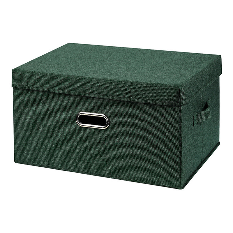 Caja de almacenamiento plegable con cubierta, caja de almacenamiento de ropa, caja de acabado de juguetes, caja de almacenamiento de armario plegable tipo cajón, fábrica de cajas de almacenamiento