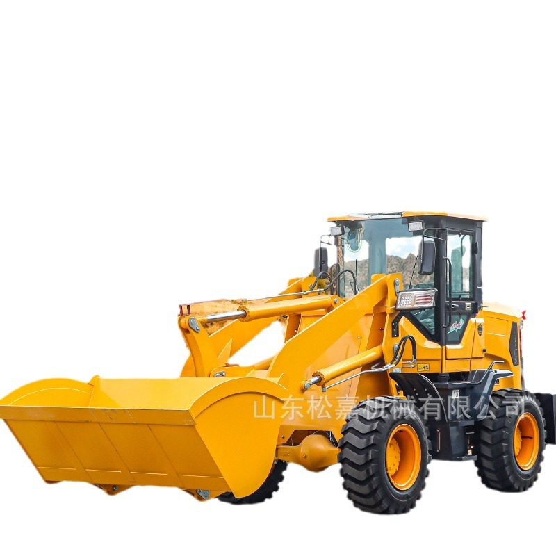 Cargador de elevadora de construcción de ingeniería civil bulldozer para granja de cría agrícola de cuatro tracciones pequeñas pala