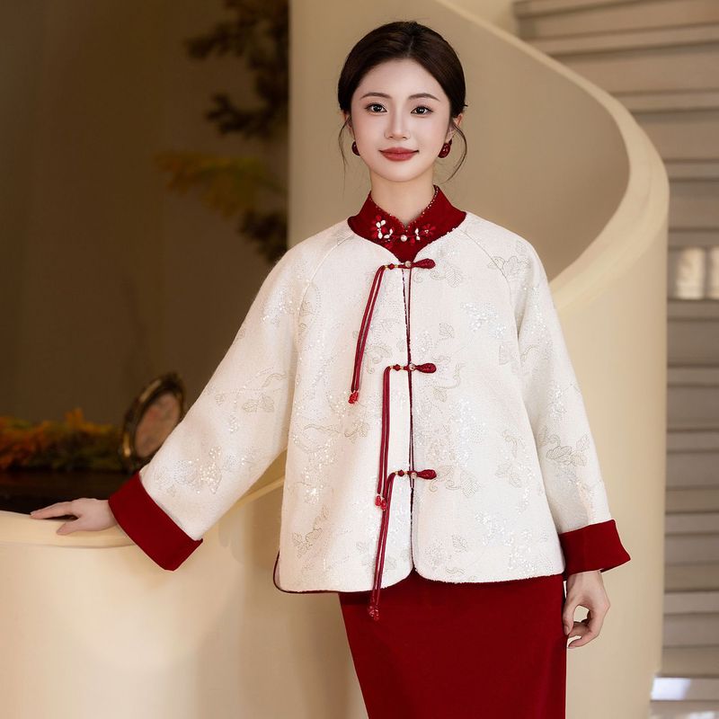 New Chinese-Style Cheongsam Toast Dress 2026 New Bride Wedding Engagement Dress Women's Homecoming Suit Dress Retro New Chinese-Style Cheongsam Toast Dress 2026 New Bride Wedding Engagement Dress Women's Homecoming Suit Dress Retro