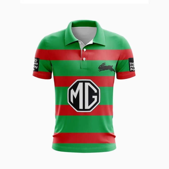 2024 Cross-border Foreign Trade Hot Sale Training Rugby Jersey Style 3D Digital Printing POLO Shirt New