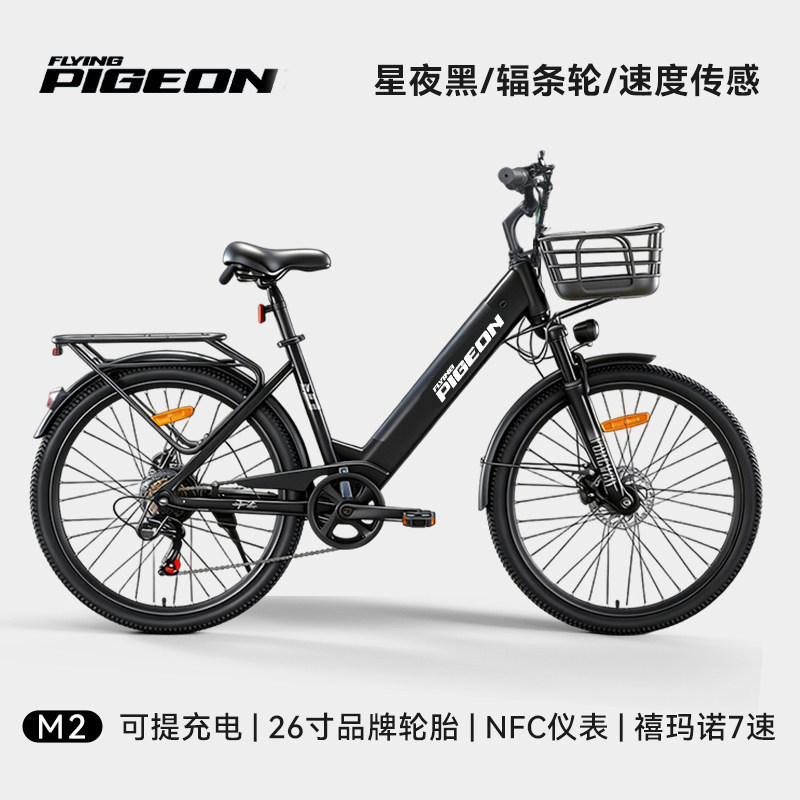 Batería desmontable paloma eléctrica asistida bicicleta de montaña nueva batería de litio estándar nacional para hombres y mujeres vehículos eléctricos de asistencia de viaje