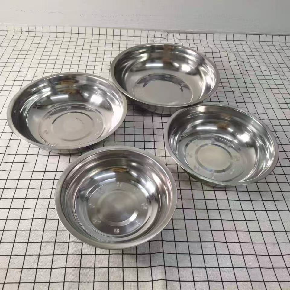 Tazón para Sopa de Acero Inoxidable 18-24 cm Redondo para Cocina Doméstica