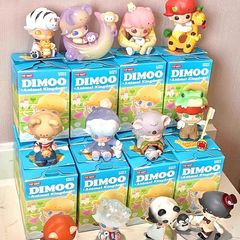 バブルマットブラインド箱はDIMOO動物王国シリーズの手作り人形を持っています。