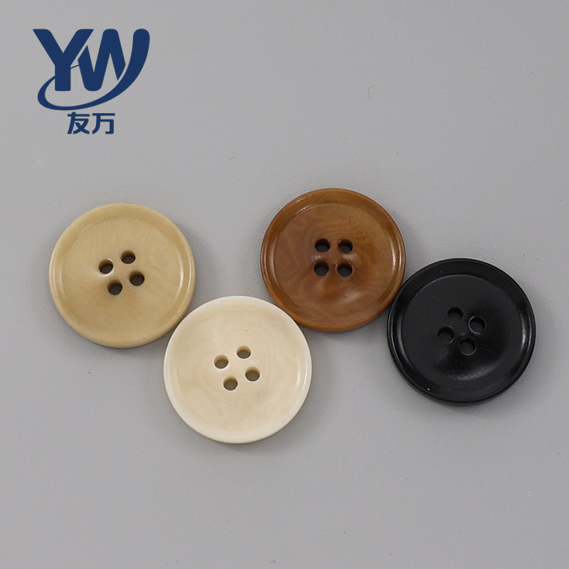 Four-Hole Buttons, Fruit-Shaped Buttons, Round Buttons for Suits, Trench Coats, Jackets, Decorative Buttons for Coats and Shirts
