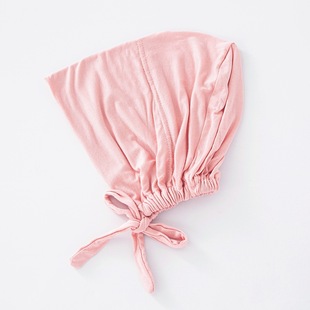 Cross-Border Pure Color Modal Elastic Elastic Strap Bottoming Hat with Adjustable Rope and Turban Chemotherapy Hat