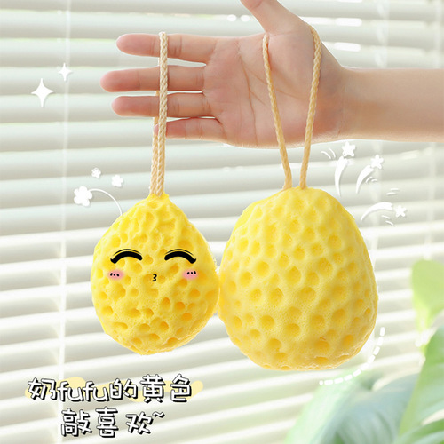 Japanese honeycomb bath ball does not fall apart super soft sponge children cute bath foaming bath flower girl rub bath wholesale
