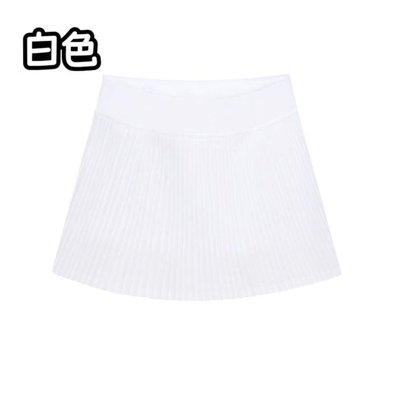 LULU原标同款Varsity百褶裙女士速干网球短裙高腰风琴裙防走光夏|undefined