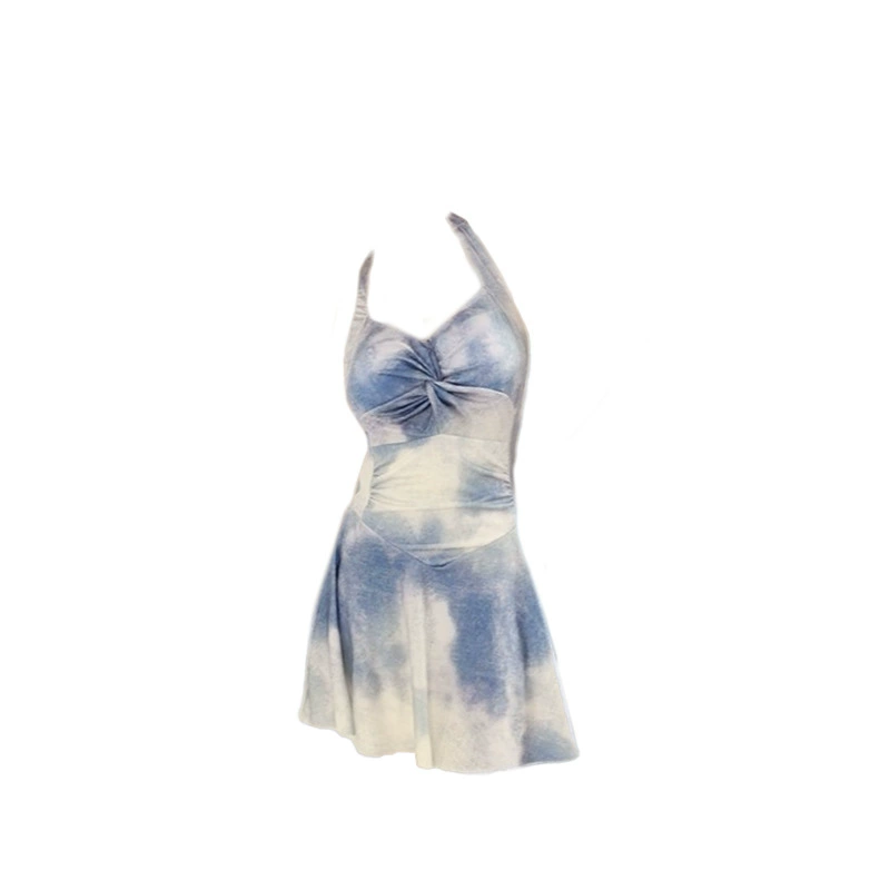 Swimwear, skirt, brand small push up bra for swimming, Korean style
