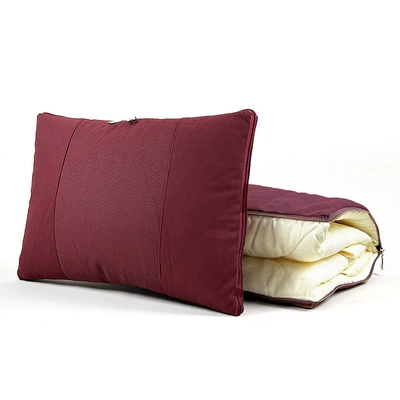 Pillow, Waist Pillow, Dual-Purpose Two-In-One: Waist support - suede-style-volcanic-red-1-piece