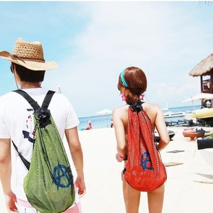 0.2 mesh beach bag couple backpack fashion swimming bag travel bag waterproof bag for men and women