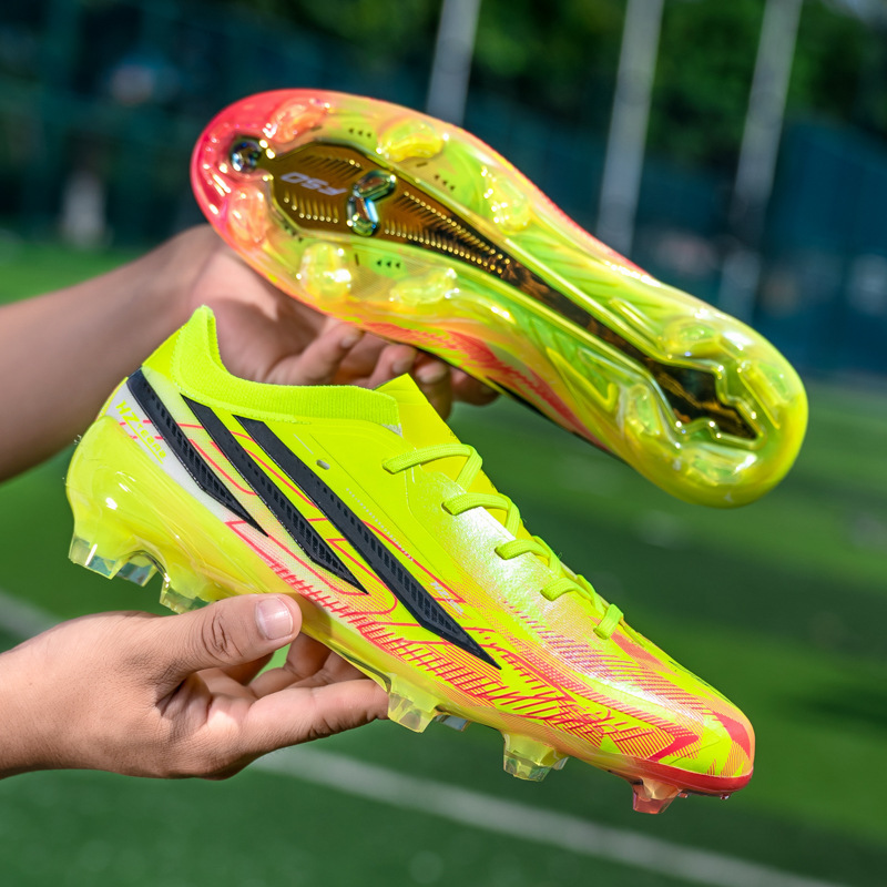 Tenis de Fútbol F50 con Tacos Galvanizados de TPU y TPR para Pasto Natural Duro