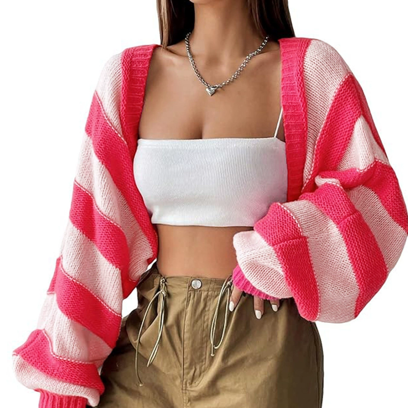 Внешняя торговля Трансграничная Европа, Европа и Амазонка Источник с длинными рукавами кардиган куртка в горизонтальную полоску свитер весна, лето и осень