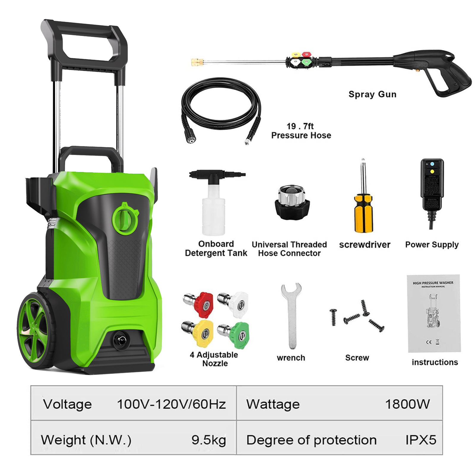 洗车机家用水枪高压清洗机车用大功率亚马逊跨境货源