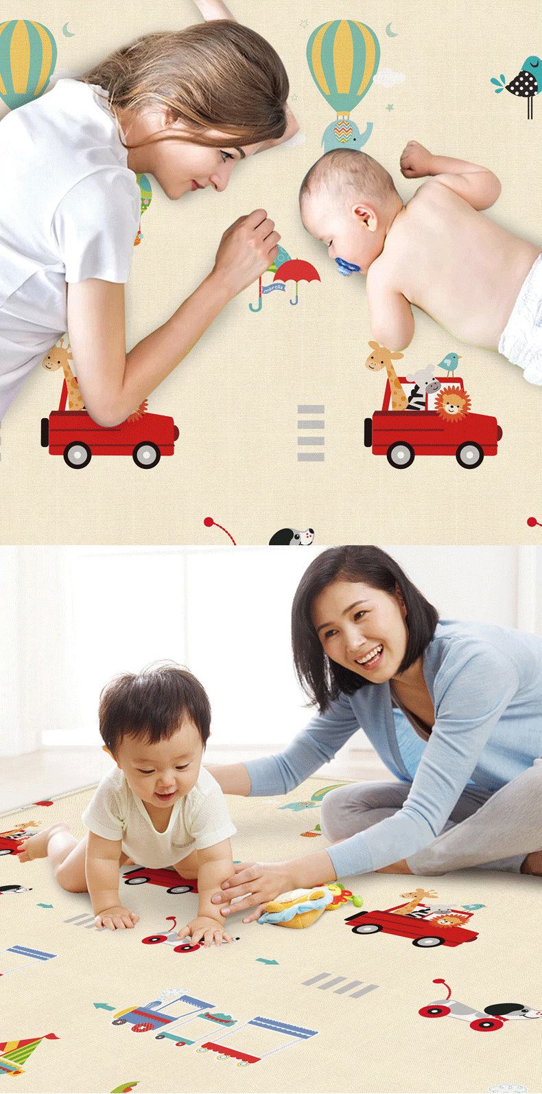 婴之力宝宝爬行垫 可折叠婴儿爬行垫 客厅游戏垫子加厚 儿童爬爬详情16