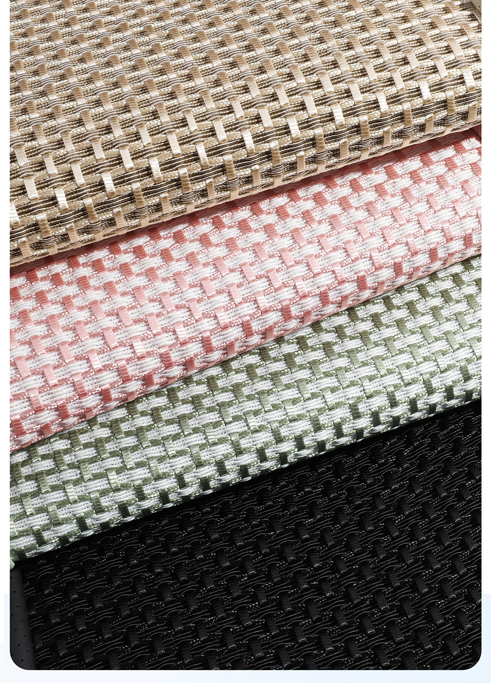 Factory Direct Sales Breathable Leather and Ice Silk Combination Three-Dimensional Comfortable Soft Universal Car Seat Cover for All Seasons, Durable and Stain-Resistant