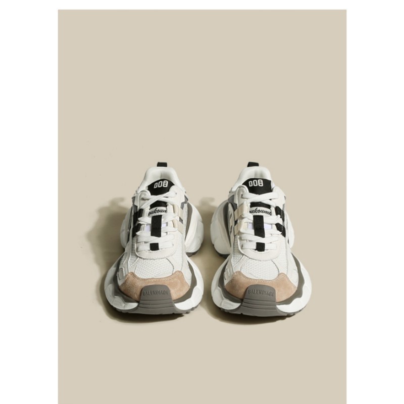 Coole Dad-Schuhe im angesagten Stil, Color-Blocking, dicke Sohle, atmungsaktives Mesh, vielseitige Freizeitsneaker für Damen, Frühling und_voghion.com