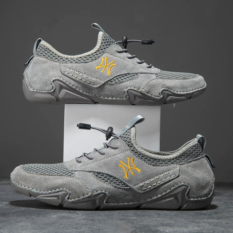 20867 Мужская обувь Спортивная повседневная обувь весенне-летние уличные кроссовки на плоской подошве с низкой сеткой и осьминогом больших размеров