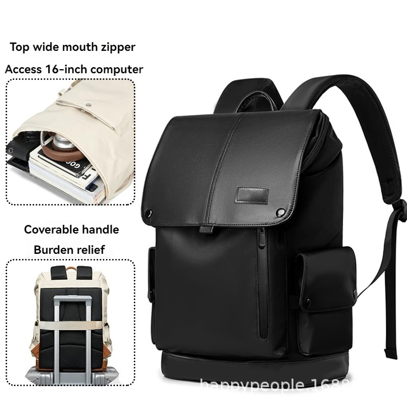 Mochila de moda de color contraste de alta capacidad de 16 pulgadas bolsas de computadora mochila de ocio al aire libre para hombres y mujeres soporte LOGO personalizado