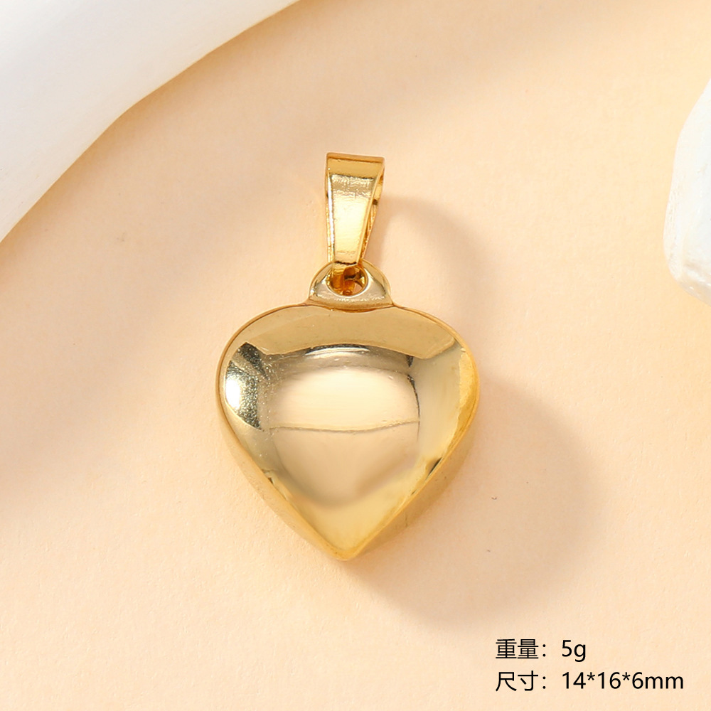 Colgante único Acero inoxidable Joyería de fundición Calavera Cruz Amor Flor Pulsera Collar Diy Accesorios Colgante