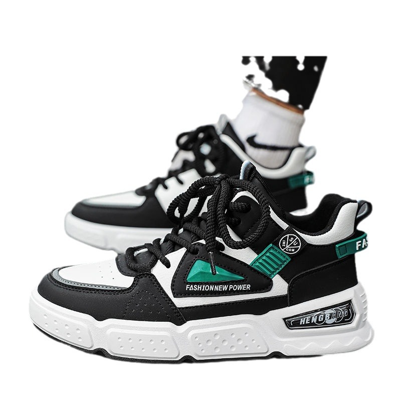 Zapatos de hombre de alto impacto 2026 nuevos zapatos de skate casuales de invierno de suela gruesa tendencia versátil antideslizante zapatos deportivos de baloncesto de hombre