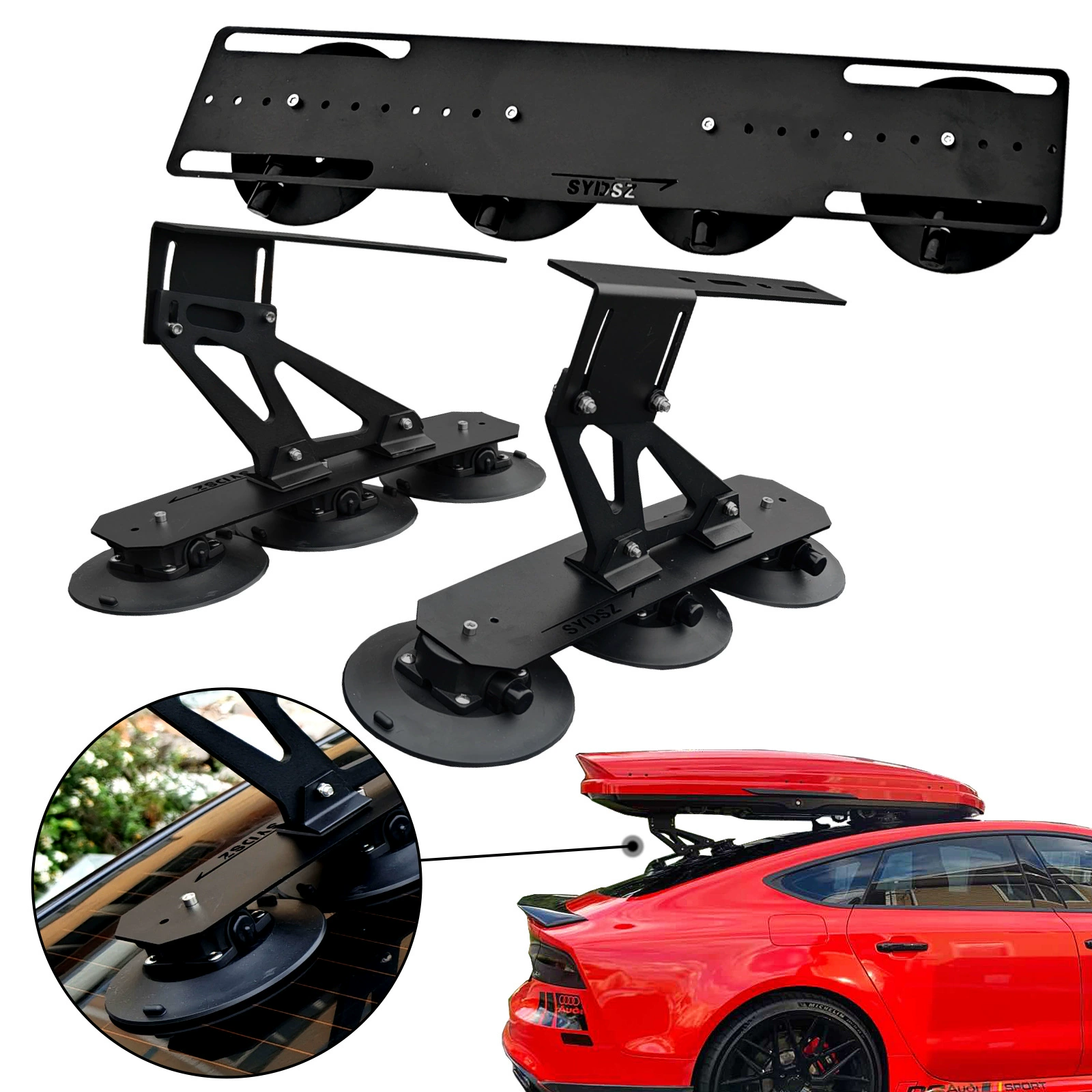 Подходит для автомобильной серии, кронштейн на присоске на крышу, модифицированная присоска, багажник на крыше, стойка для заднего стекла