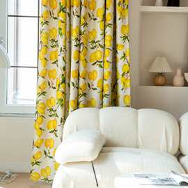 韩式高档美式田园遮光棉麻卧室客厅落地窗拼接别墅窗帘布工厂直销