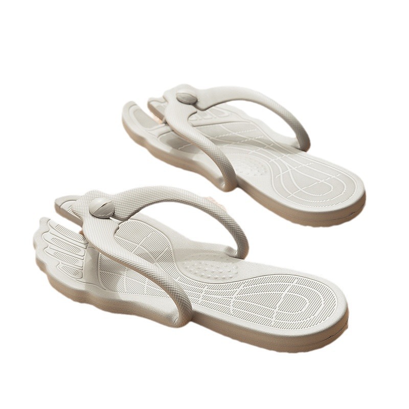 Zapatillas de plástico plegables zapatillas portátiles viajes de fondo suave viaje de negocios zapatillas de hotel masaje inferior zapatillas de masaje de pies