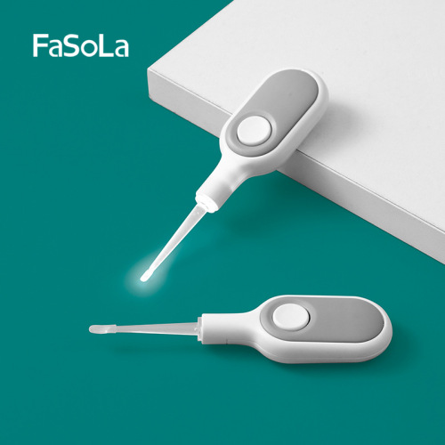 FaSoLa baby light-emitting ear scoop children's ear scoop baby soft head ear scoop green