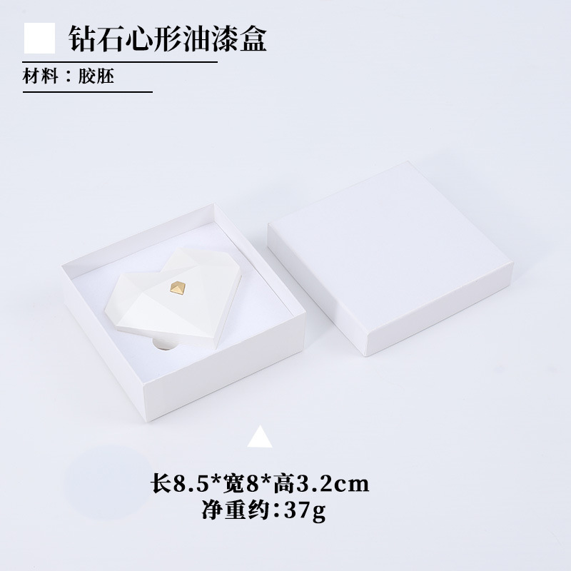 Caja de anillo de pintura en forma de corazón Caja de regalo del día de San Valentín Caja de embalaje de anillo creativo Caja de anillo de propuesta de boda de alto nivel Caja de diamantes al por mayor image 8
