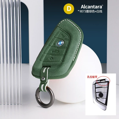 case car key modification — Other Automotive Interior Supplies - bmw-blade-d-model-three-dimensional-key-case9073-dark-green-leather-white-thread