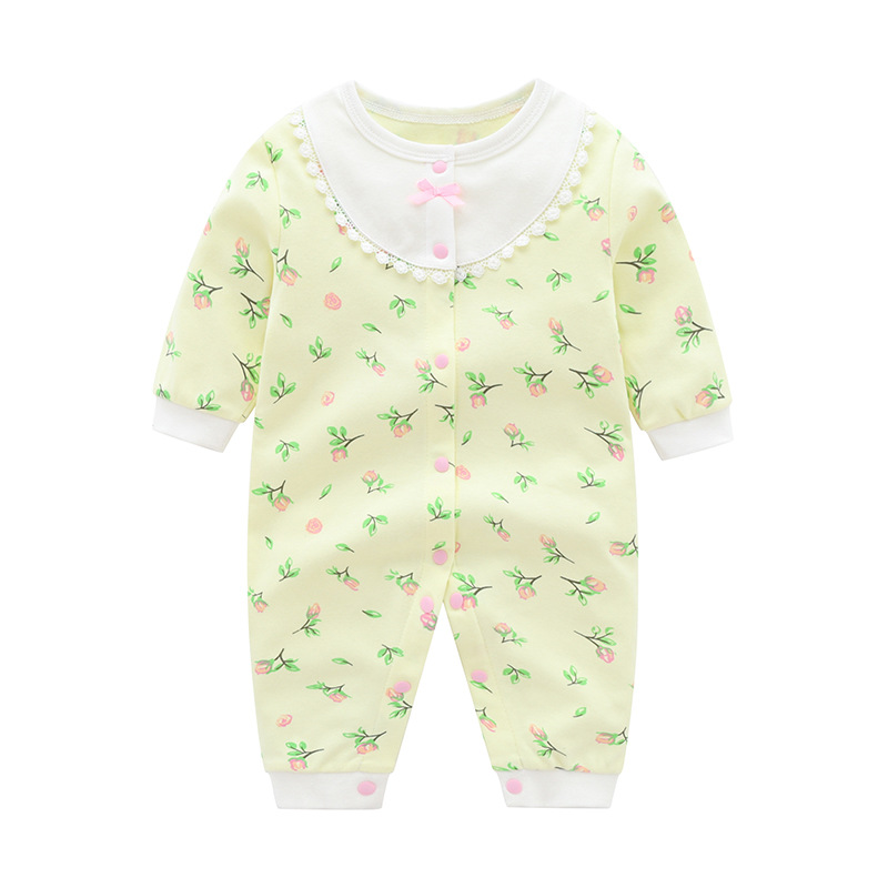 Luna Llena ropa de bebé hembra 6 meses recién nacido bebé mameluco primavera princesa primavera y verano 0-1 años bebé mono