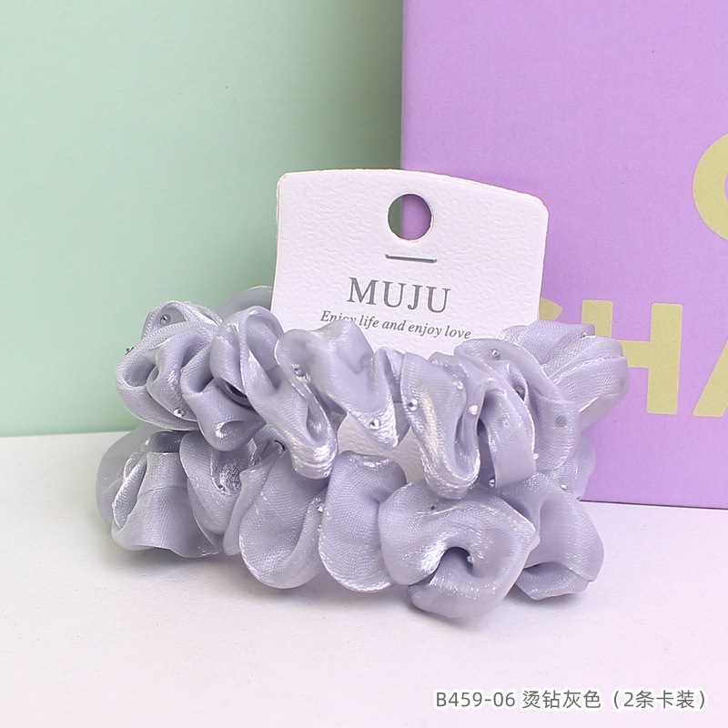 [Carga de tarjeta] sensación de alto nivel coreano de cabello de código de barras de moda de alta elasticidad de cabello anillo de cabello correa de cola de caballo