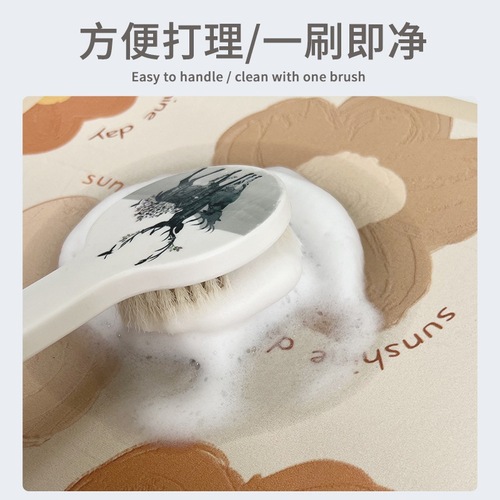 Kitchen countertop drain mat, bowl and plate drying mat, wine tea table, absorbent cup mat, fresh air, no-wash insulation mat