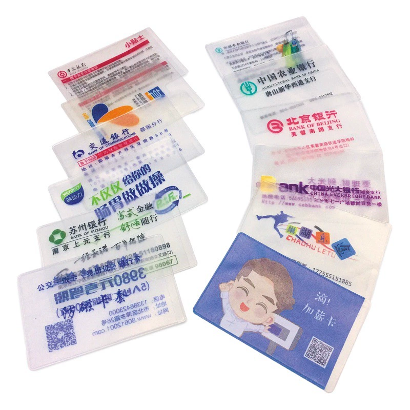 Фабрика прямых продаж ПВХ чехол для прозрачного матового антимагнитного удостоверения личности