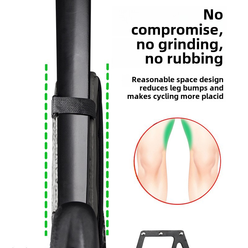 Borsa triangolare per bicicletta ACRUNU, borsa antipioggia per mountain bike, borsa anteriore per bicicletta, borsa portaoggetti per equitazione all'aperto_voghion.com